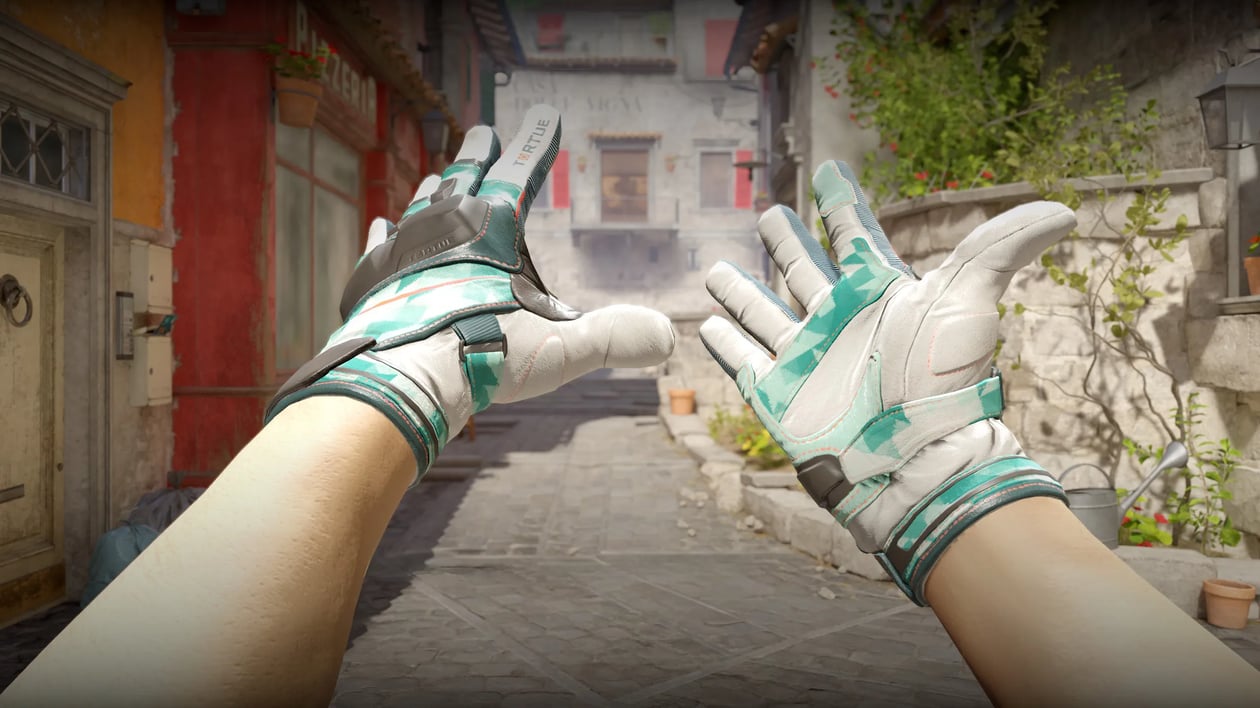 Preview image 2 of ★ Moto Gloves | Spearmint (Factory New)